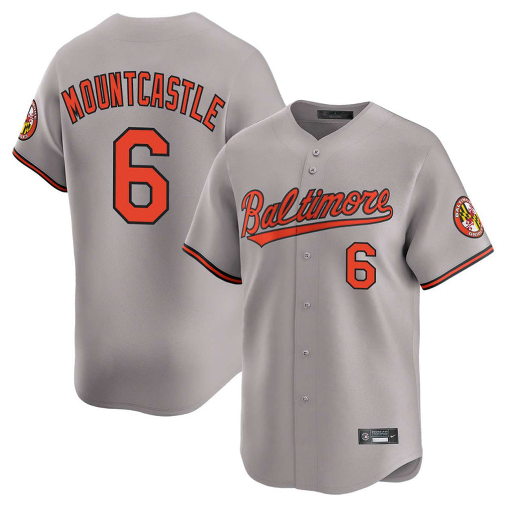 Kooe B.Orioles #6 Ryan Mountcastle Player Gray Limited Home Game Stitched Jerseys
