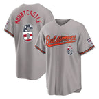 Kooe B.Orioles #6 Ryan Mountcastle Player Gray USA 250 Fourth of July Home Game Stitched Jerseys