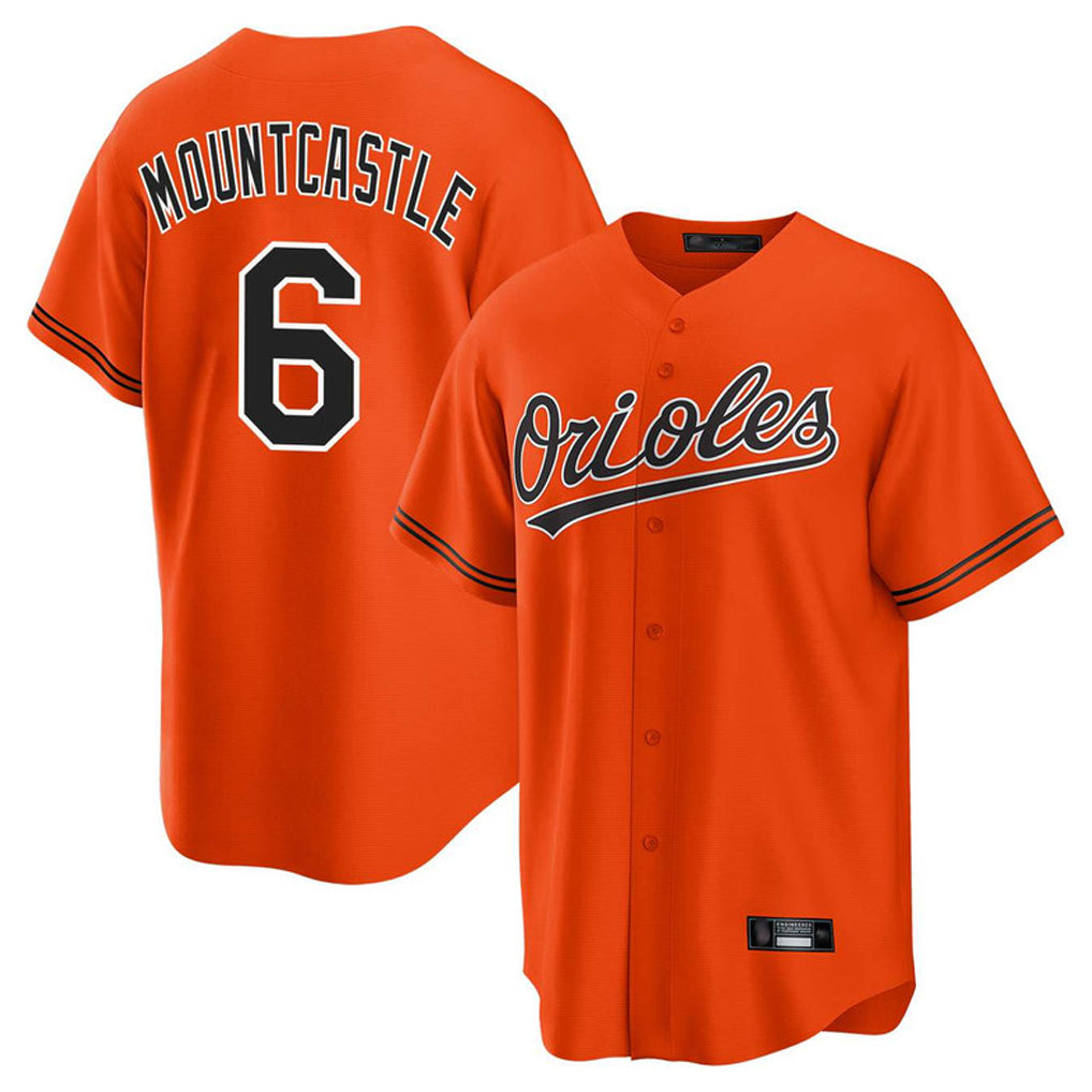 Kooe B.Orioles #6 Ryan Mountcastle Player Orange Home Game Stitched Jerseys