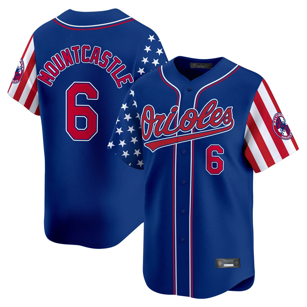 Kooe B.Orioles #6 Ryan Mountcastle Player Royal Independence Day Vapor Premier Limited Home Game Stitched Jerseys