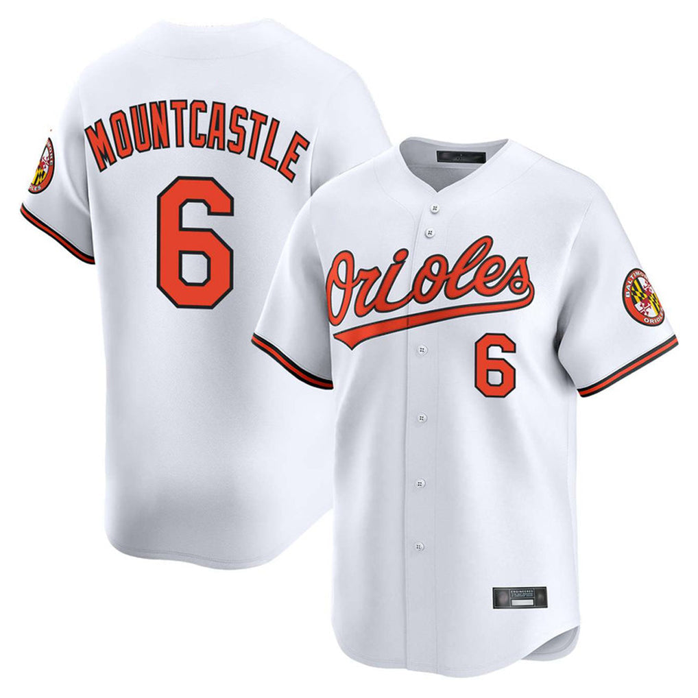 Kooe B.Orioles #6 Ryan Mountcastle Player White Limited Home Game Stitched Jerseys