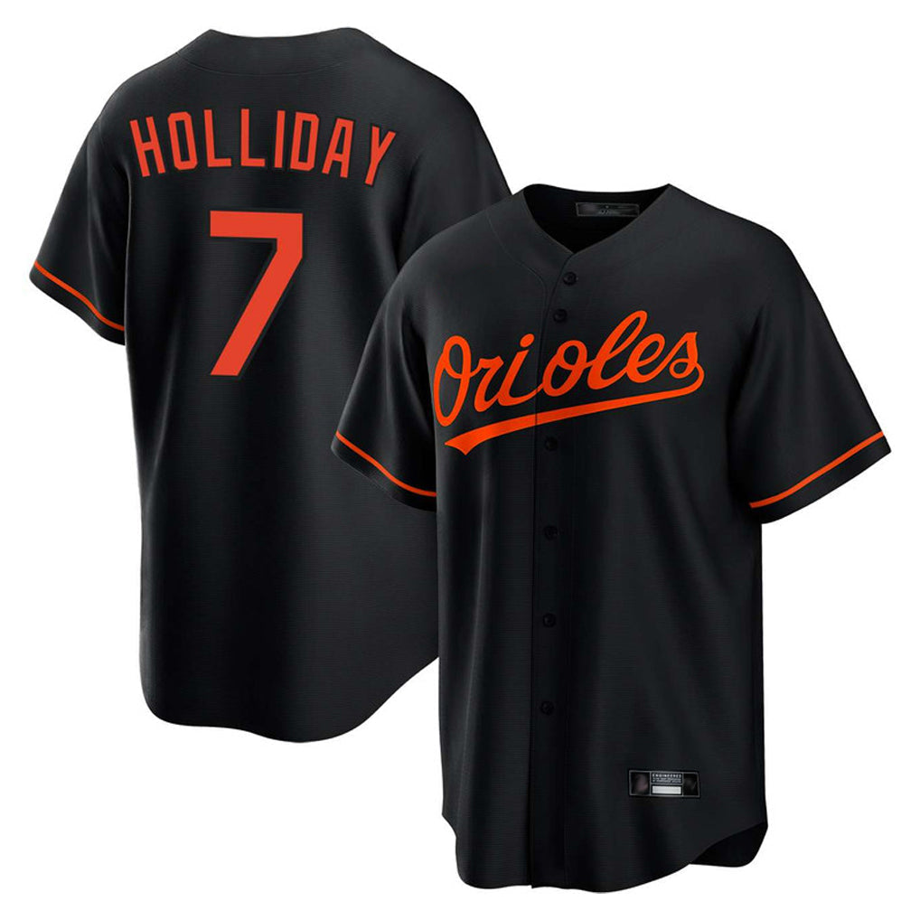 Kooe B.Orioles #7 Jackson Holliday Player Black Home Game Stitched Jerseys