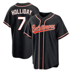 Kooe B.Orioles #7 Jackson Holliday Player Black Out Home Game Stitched Jerseys