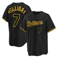 Kooe B.Orioles #7 Jackson Holliday Player Black Snake Skin City Home Game Stitched Jerseys