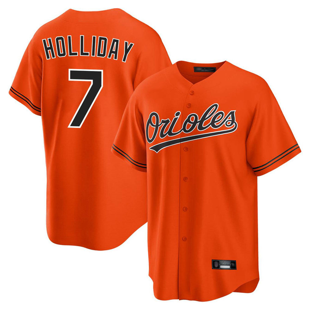 Kooe B.Orioles #7 Jackson Holliday Player Orange Home Game Stitched Jerseys