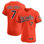 Kooe B.Orioles #7 Jackson Holliday Player Orange Limited Elite Home Game Stitched Jerseys