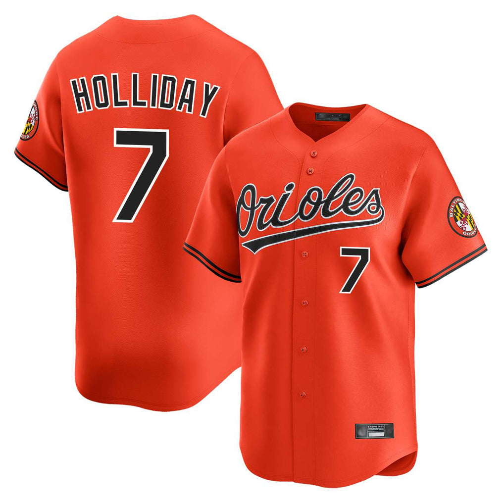 Kooe B.Orioles #7 Jackson Holliday Player Orange Limited Home Game Stitched Jerseys