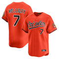 Kooe B.Orioles #7 Jackson Holliday Player Orange Limited Home Game Stitched Jerseys