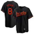 Kooe B.Orioles #8 Cal Ripken Player Black Home Game Stitched Jerseys