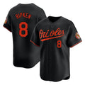 Kooe B.Orioles #8 Cal Ripken Player Black Limited Home Game Stitched Jerseys