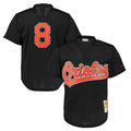 Kooe B.Orioles #8 Cal Ripken Player Black Mitchell & Ness 1997 Cooperstown Mesh Game Stitched Jerseys
