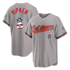 Kooe B.Orioles #8 Cal Ripken Player Gray USA 250 Fourth of July Home Game Stitched Jerseys