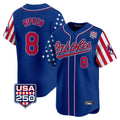 Kooe B.Orioles #8 Cal Ripken Player Royal USA 250 Independence Day Vapor Premier Limited Home Game Stitched Jerseys