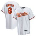 Kooe B.Orioles #8 Cal Ripken Player White Home Game Stitched Jerseys