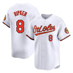 Kooe B.Orioles #8 Cal Ripken Player White Limited Home Game Stitched Jerseys