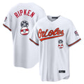 Kooe B.Orioles #8 Cal Ripken Player White USA 250 Fourth of July Home Game Stitched Jerseys