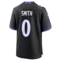 Kooe B.Ravens #0 Roquan Smith Black Alternate Game Stitched Jerseys
