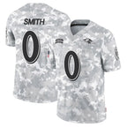 Kooe B.Ravens #0 Roquan Smith Player Arctic Camo Salute to Service Limited Stitched Jerseys