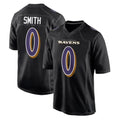 Kooe B.Ravens #0 Roquan Smith Player Black Carbon Fashion Home Game Stitched Jerseys