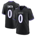 Kooe B.Ravens #0 Roquan Smith Player Black Home Game Stitched Jerseys