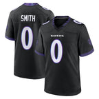 Kooe B.Ravens #0 Roquan Smith Player Black Home Game Stitched Jerseys