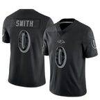Kooe B.Ravens #0 Roquan Smith Player Black REFLECTIVE Limited Stitched Jerseys
