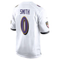 Kooe B.Ravens #0 Roquan Smith Player White Alternate Home Game Stitched Jerseys