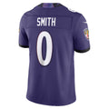 Kooe B.Ravens #0 Roquan Smith Purple Vapor F.U.S.E. Sewn Down Limited Stitched Jerseys