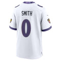 Kooe B.Ravens #0 Roquan Smith White Game Stitched Jerseys