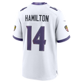 Kooe B.Ravens #14 Ravens Kyle Hamilton White Game Stitched Jerseys