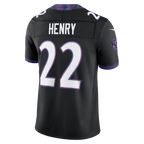 Kooe B.Ravens #22 Derrick Henry Black Alternate Alternate Vapor F.U.S.E. Stitched Limited Jerseys