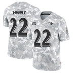 Kooe B.Ravens #22 Derrick Henry Player Arctic Camo Salute to Service Limited Stitched Jerseys