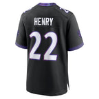 Kooe B.Ravens #22 Derrick Henry Player Black Home Game Stitched Jerseys