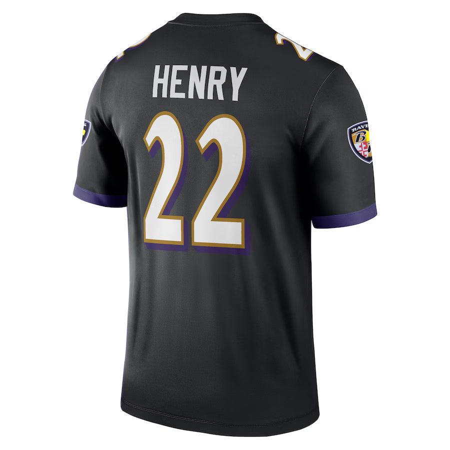 Kooe B.Ravens #22 Derrick Henry Player Black Legend Performance Stitched Jerseys