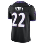 Kooe B.Ravens #22 Derrick Henry Player Black Limited Elite Home Game Stitched Jerseys