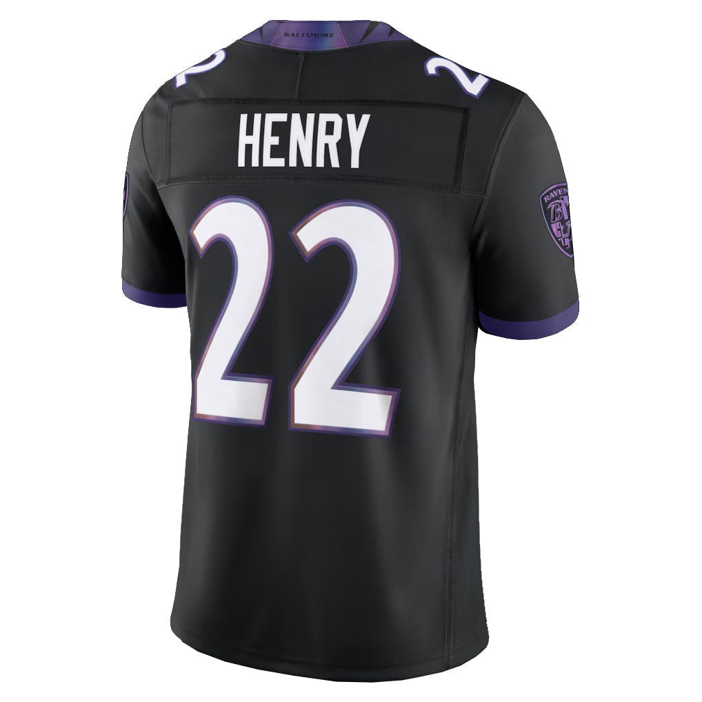 Kooe B.Ravens #22 Derrick Henry Player Black Limited Elite Home Game Stitched Jerseys