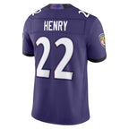 Kooe B.Ravens #22 Derrick Henry Player Purple Limited Elite Home Game Stitched Jerseys