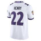 Kooe B.Ravens #22 Derrick Henry Player White Limited Elite Home Game Stitched Jerseys