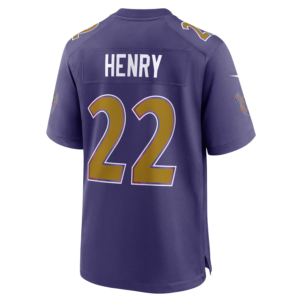 Kooe B.Ravens #22 Derrick Henry Purple Alternate Game Stitched Jerseys