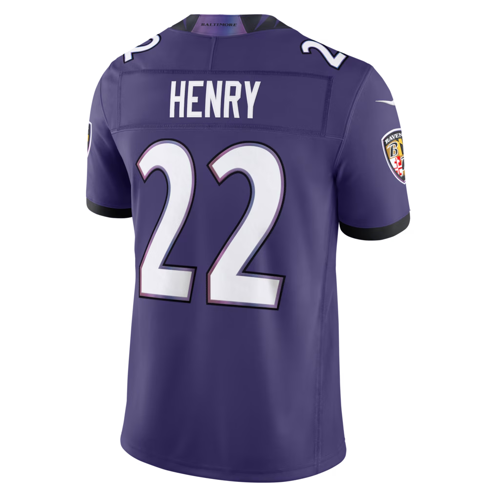 Kooe B.Ravens #22 Derrick Henry Purple Team Vapor F.U.S.E. Stitched Limited Jerseys