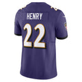 Kooe B.Ravens #22 Derrick Henry Player Vapor F.U.S.E. Limited Purple Stitched Jerseys