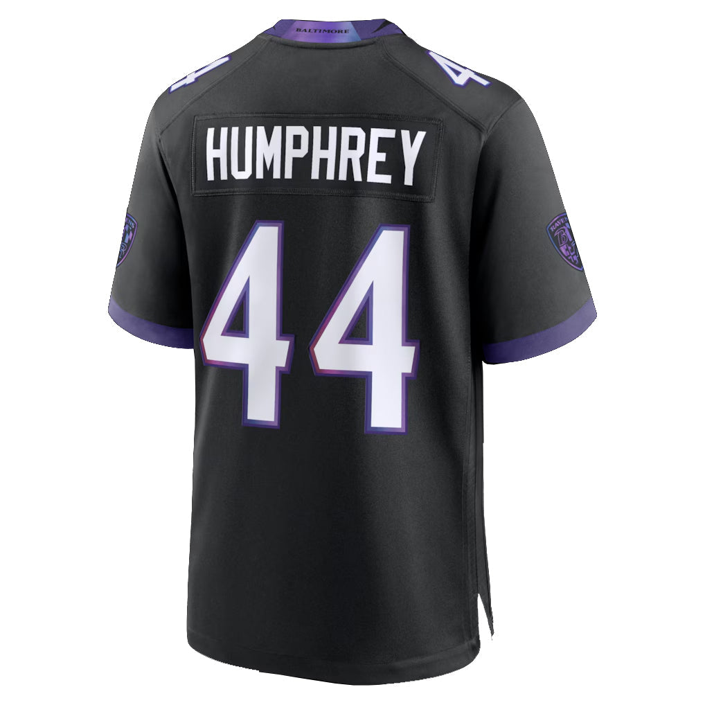 Kooe B.Ravens #44 Marlon Humphrey Player Black Home Game Stitched Jerseys