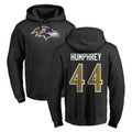 Kooe B.Ravens #44 Marlon Humphrey Player Black Pullover Hoodie Stitched Jerseys