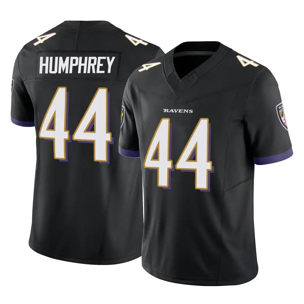 Kooe B.Ravens #44 Marlon Humphrey Player Black Vapor F.U.S.E. Limited Home Game Stitched Jerseys