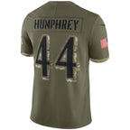 Kooe B.Ravens #44 Marlon Humphrey Player Olive Salute To Service Limited Stitched Jerseys