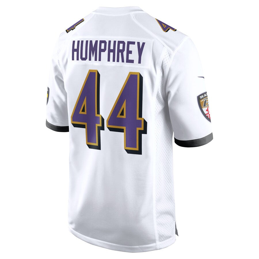 Kooe B.Ravens #44 Marlon Humphrey Player White Alternate Home Game Stitched Jerseys