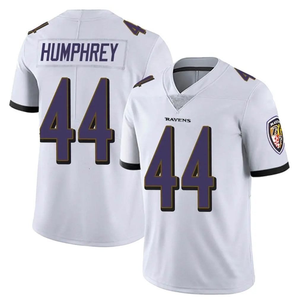 Kooe B.Ravens #44 Marlon Humphrey Player White Vapor Untouchable Limited Home Game Stitched Jerseys