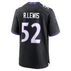 Kooe B.Ravens #52 Ray Lewis Black Alternate Retired Player Stitched Jerseys