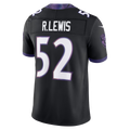 Kooe B.Ravens #52 Ray Lewis Black Alternate Vapor F.U.S.E. Stitched Retired Player Limited Jerseys