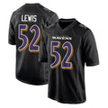 Kooe B.Ravens #52 Ray Lewis Player Black Carbon Fashion Home Stitched Jerseys